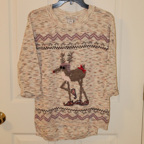 American Rag Sweaters - AMERICAN RAG WHISTLER REINDEER CHRISTMAS SWEATER